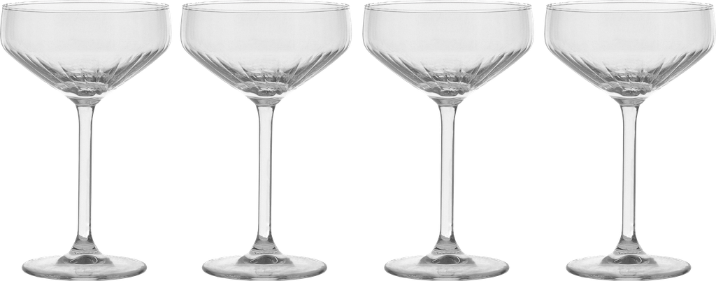 Scandi Living Pristine Champagne Coupe 29 cl 4-Pak Klar Champagneglas 4stk