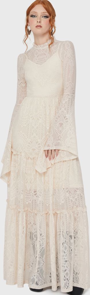 hecate lace maxi dress [ivory]
