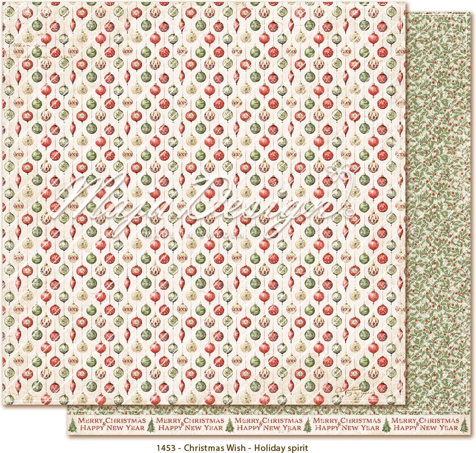 maja design christmas wish - holiday spirit 12x12"