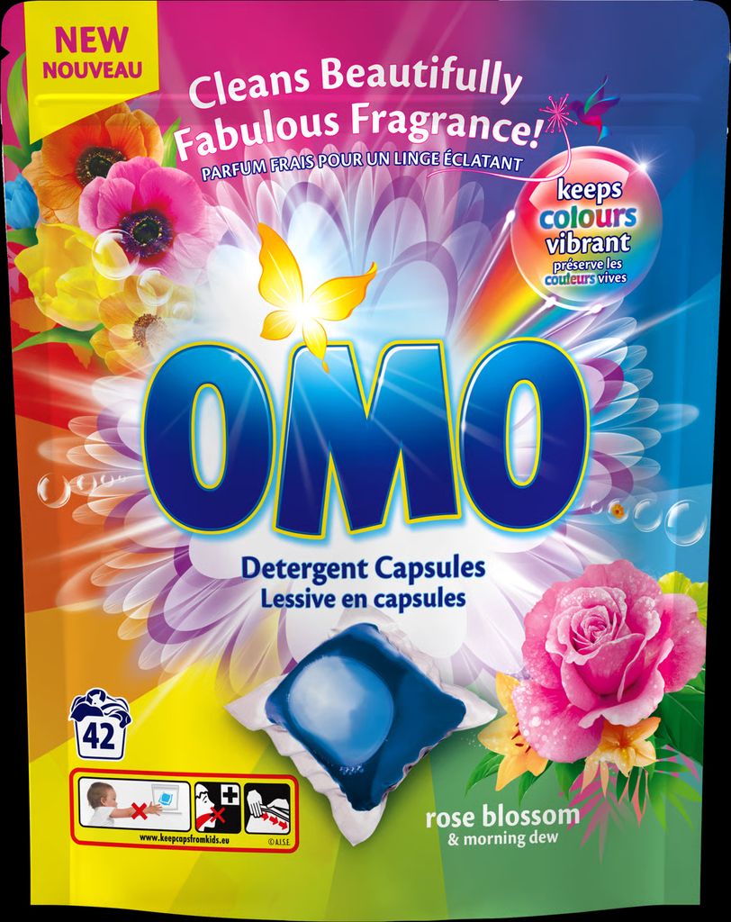 OMO Vaskekapsler Rose Blossom 42 stk.