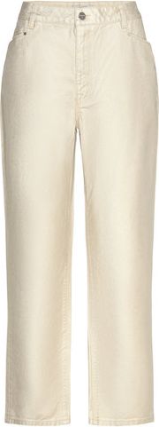dante6-axelle metallic straight cropped jeans - straight jeans