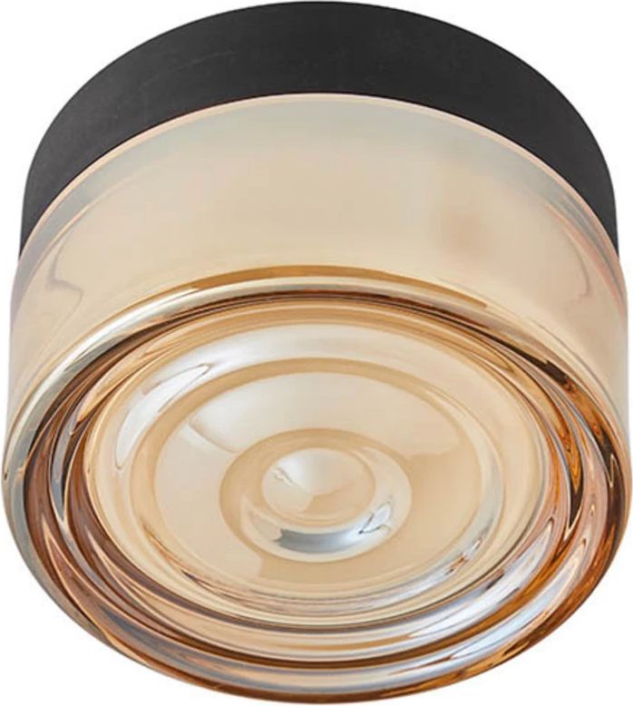 otto wave amber væglampe/loftlampe