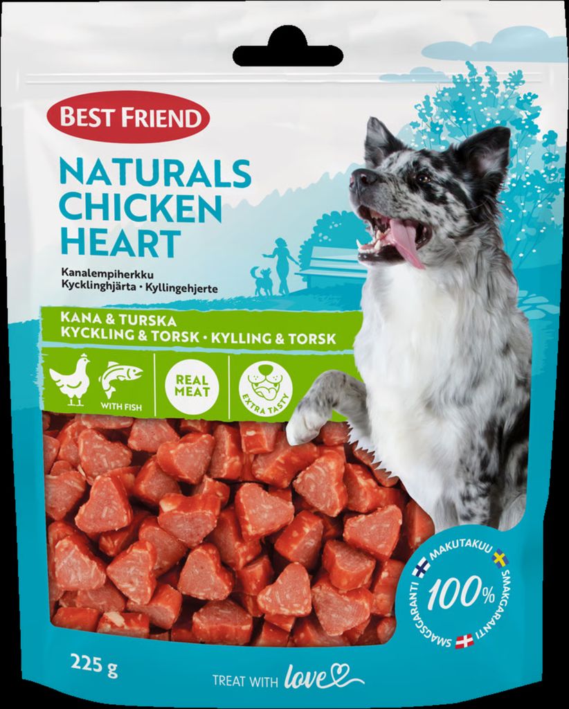kyllinge hjerter bf naturals 225 g