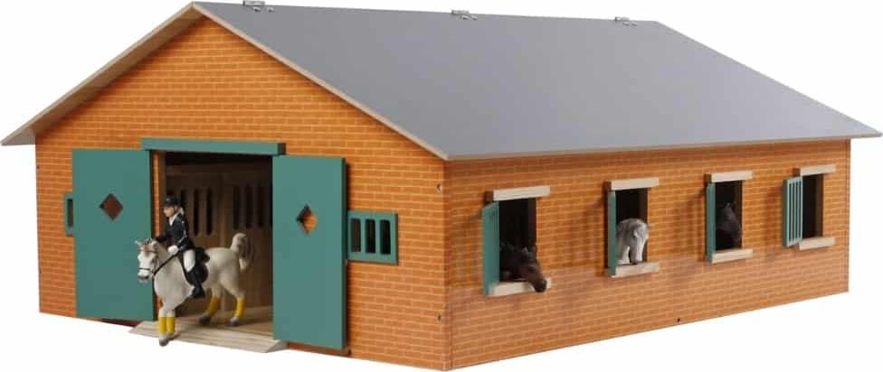 Kids Globe Horse stable with 7 boxes 1:24