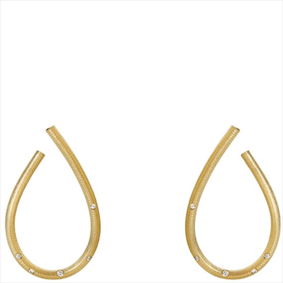 Dulong Kharisma Diamond Mellem Øreringe 18K Guld