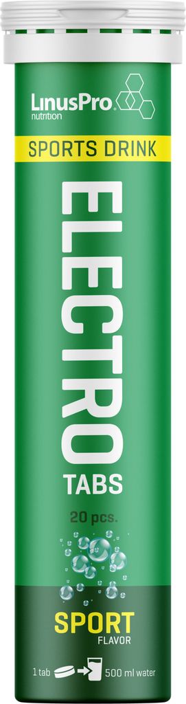 LinusPro Nutrition Elektrolyt Tabs Sport Tabl 20 stk