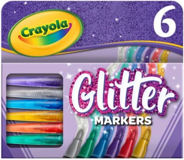 Crayola 6 Glimmering Tusch Sæt
