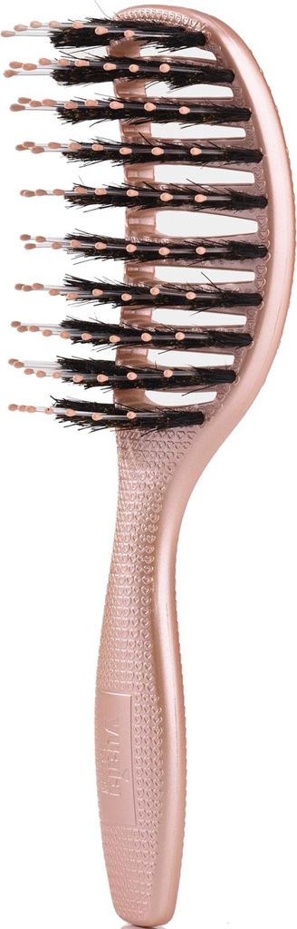 yuaia curvy brush mini shiny rose