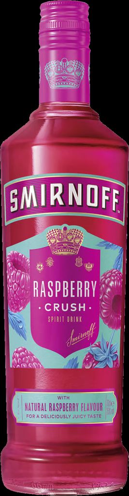 smirnoff raspberry crush 25% 0,7l