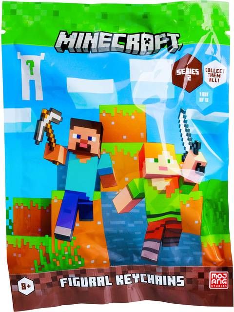 Minecraft Nøglering Figur 6 cm Assorteret