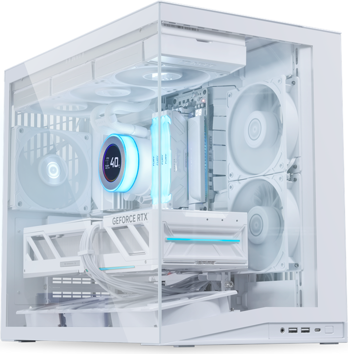lian li o11d mini v2 flow white - kabinet - miditower - hvid