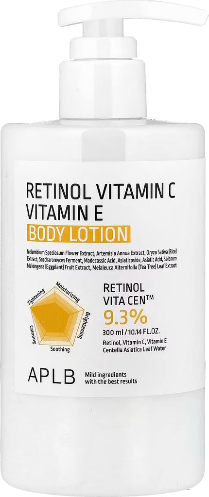 retinol vitamin c vitamin e body lotion