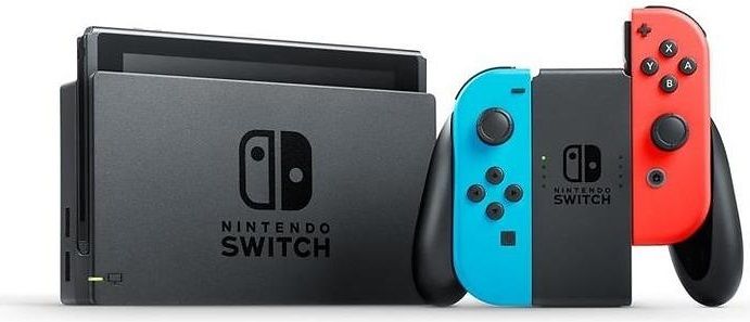Nintendo Switch V2 2019 Håndholdt konsol - 6.2" - 1280 x 720 - 32 GB - Sort, Blå, Rød