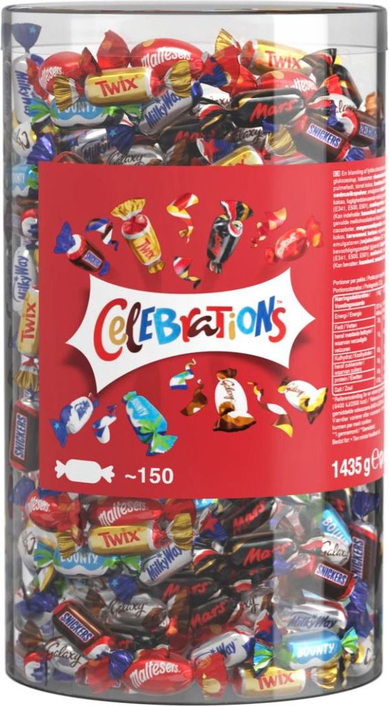 Celebration mini chokoladebarer 160 stk