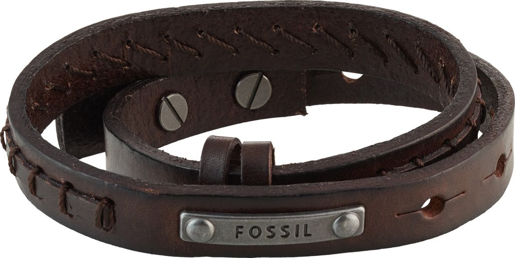 Fossil Armbånd - Brun Læder
