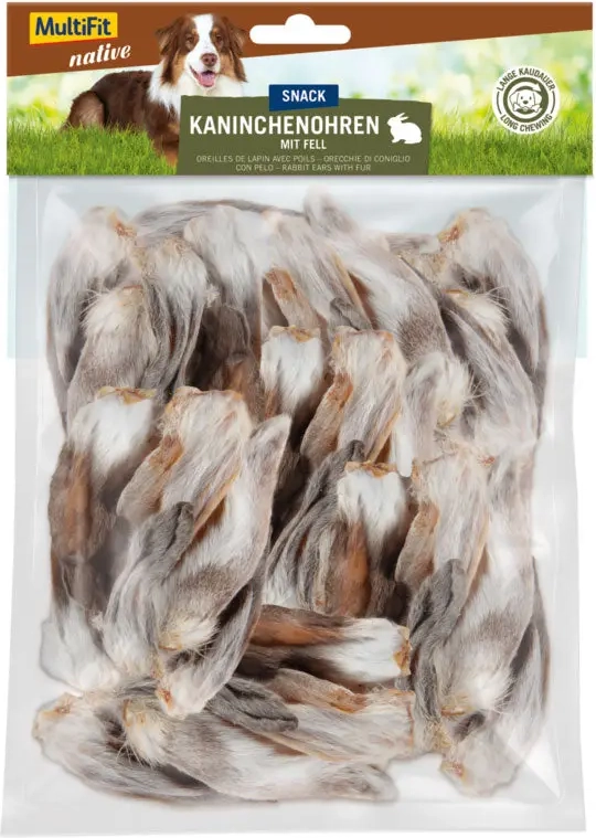 MultiFit Kaninchenohren 100g