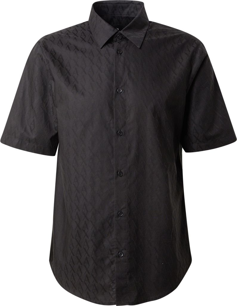 ARMANI EXCHANGE Skjorte  antracit / sort