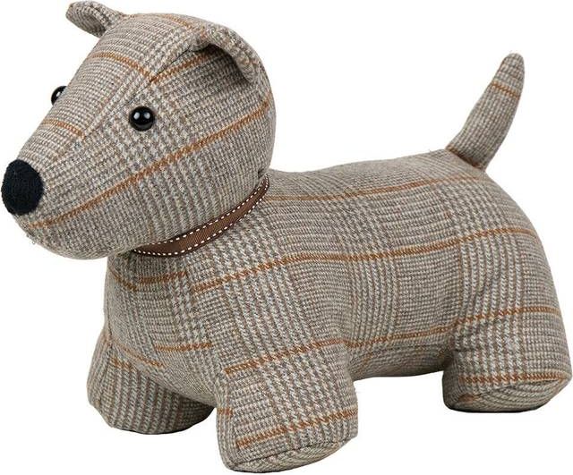 Newport hund karo 1,25kg kuscheltier türhalter fensterhalter kinderzimmer ts9