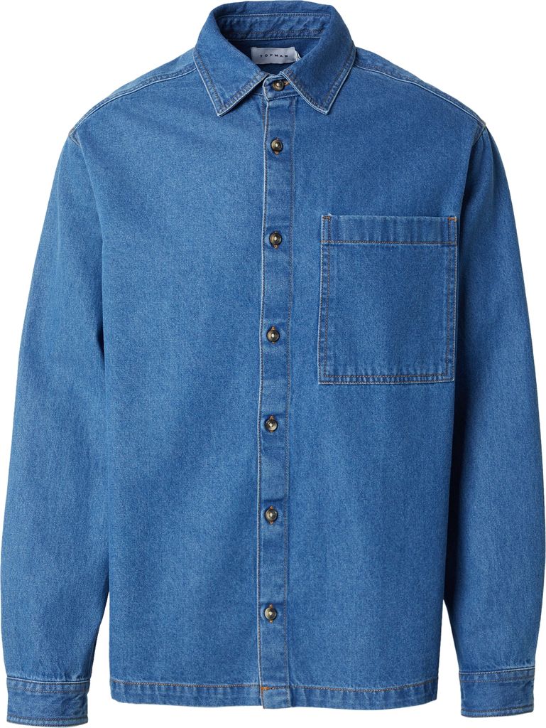 TOPMAN Skjorte  blue denim