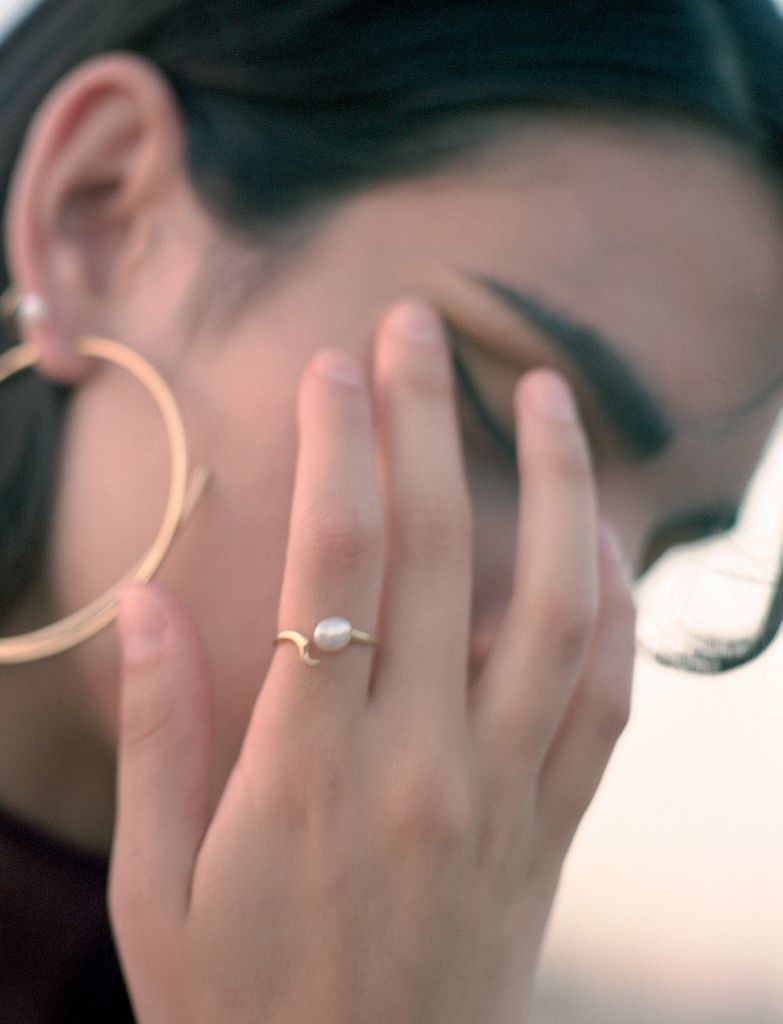 moonshine ring - goldplated silver - maria black