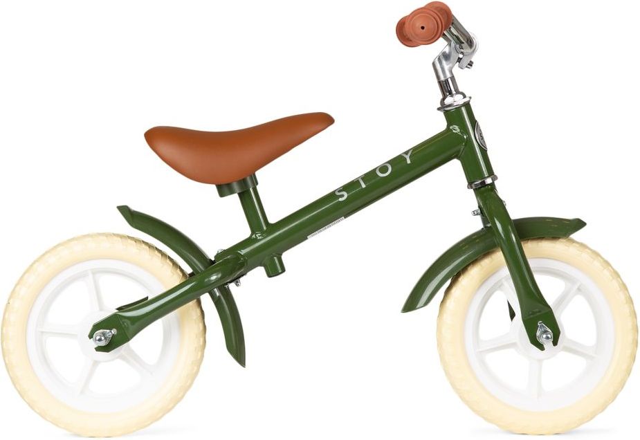 10" vintage springcykel army green