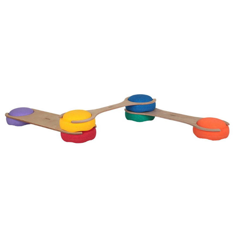 Pedalo Stackable Balance Beam Beige 90x28x1 2 cm
