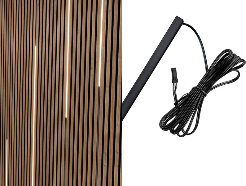module g2 akustikpanel led skinne i 3000k 3,6w, 24v, ra90, dæmpbar - 60 cm