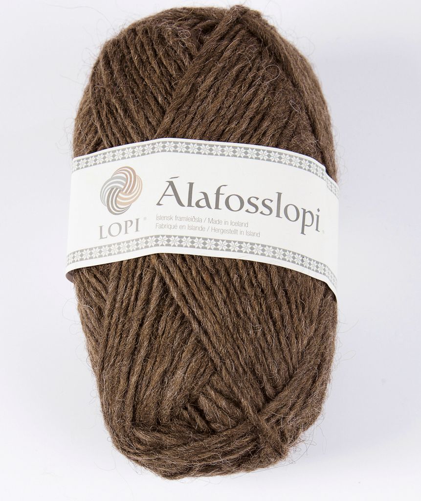 Álafosslopi Garn Ull 100 g Kastanje melange Istex (0053)