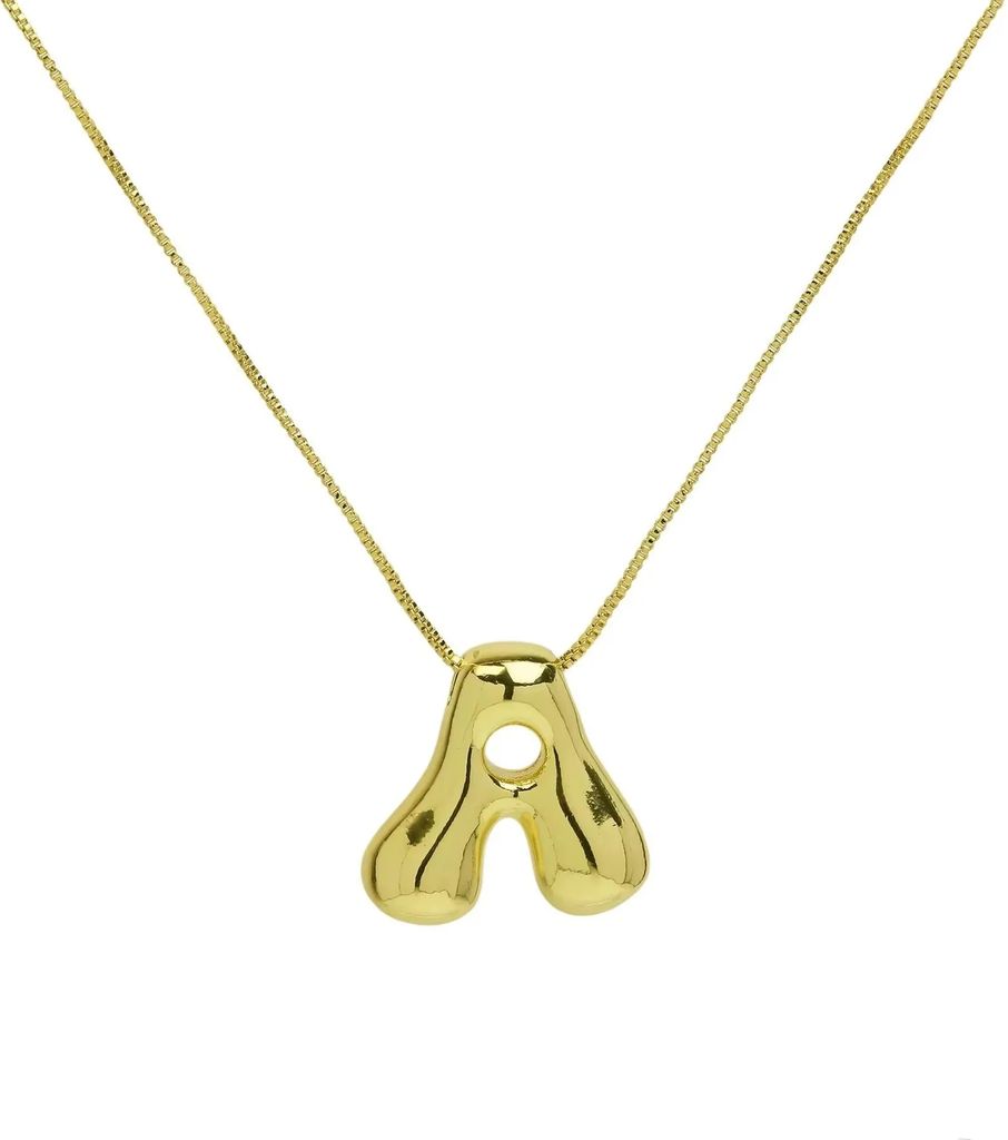 chunky letter necklace
