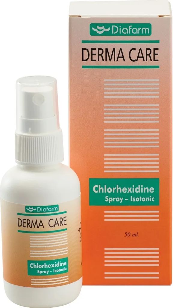 Diafarm Klorhexidin Spray til kæledyr - Isotonisk - 50 ml.