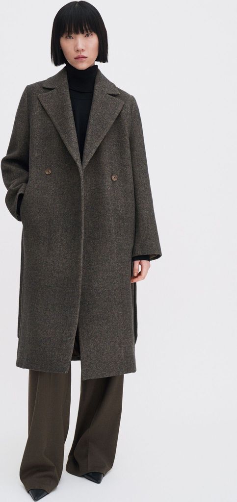 charlotte twill belted coat