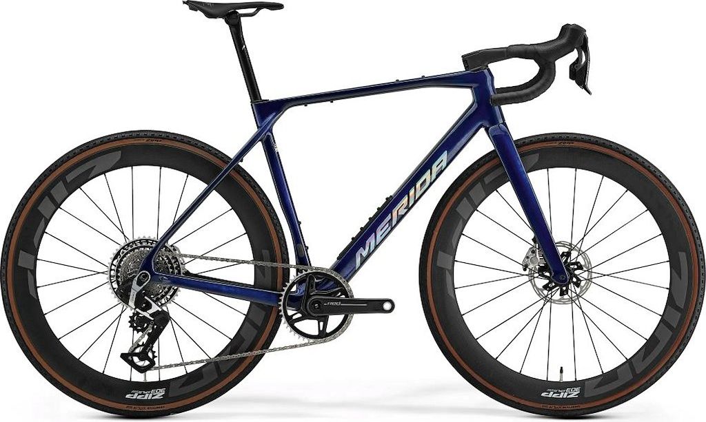 Merida Mission 10K Transparent Blue Carbon Gravel Bike