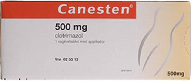 canesten, vaginaltablett 500 mg 1 st