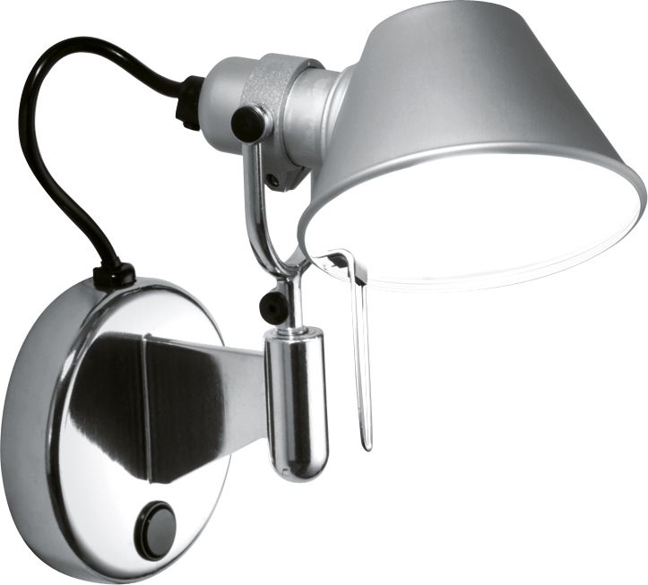 Tolomeo Micro Faretto, alu med afbryd