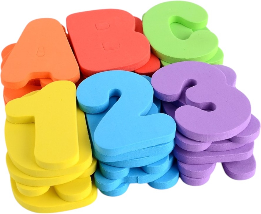 Fresh Kid Tub Fun Badleksak Siffror Bokstäver 36-Pack