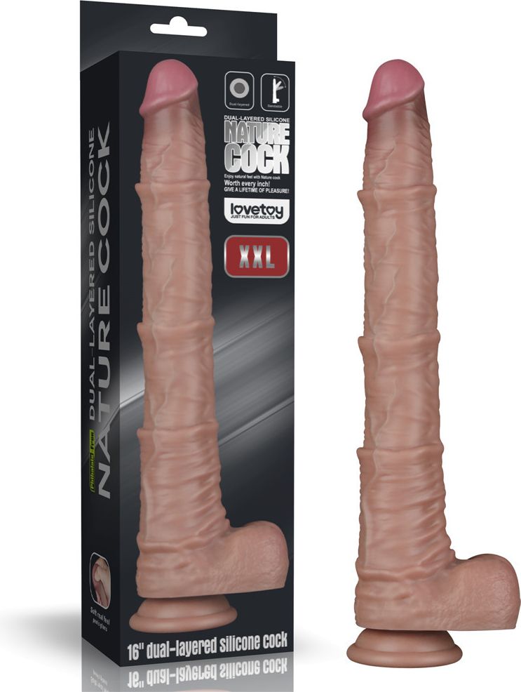 Lovetoy Dual Layered Bendable XXL Cock