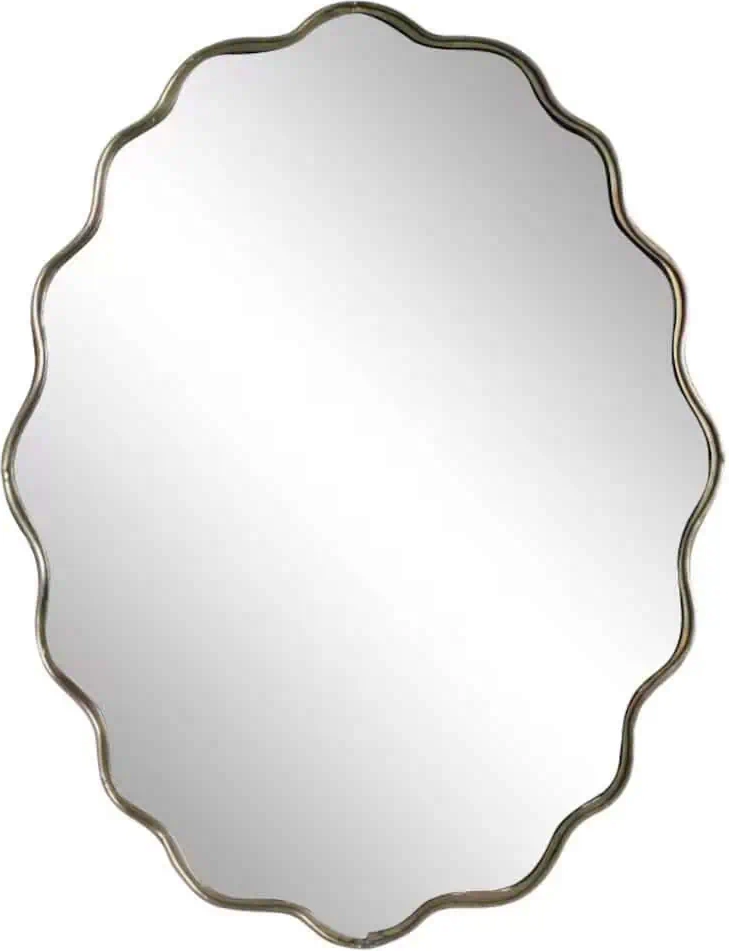 Strömshaga Spegel Jonna Antik Mässing 68x55 cm Väggspegel