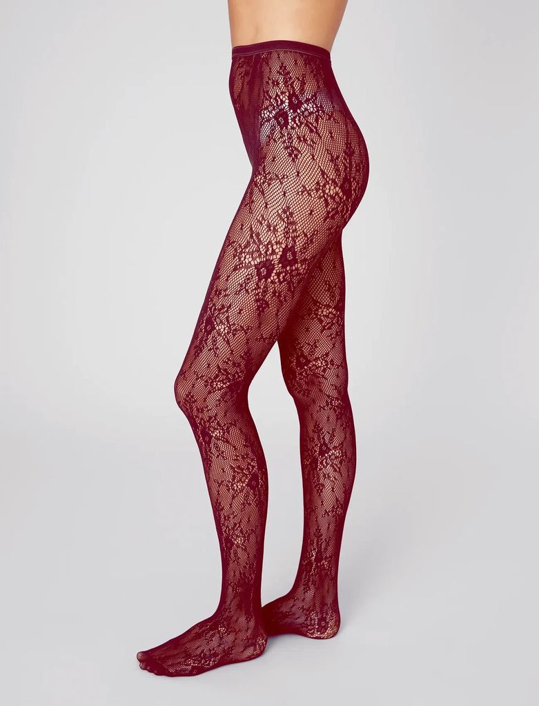 rosa lace tights - strumpbyxor