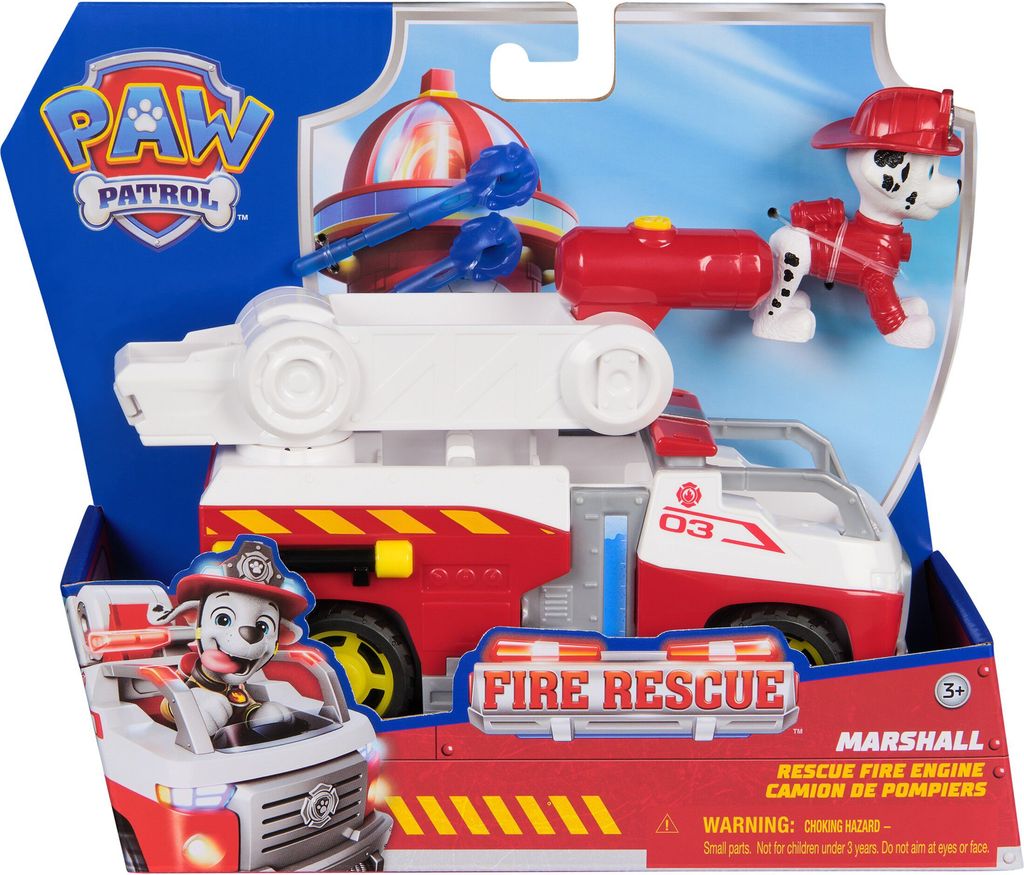paw patrol fire rescue vehicle - marshall