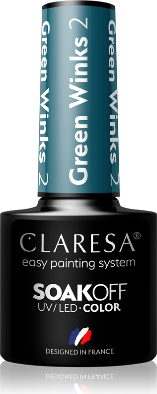 Claresa Claresa SoakOff UV/LED Color Green Winks Gel neglelak 2