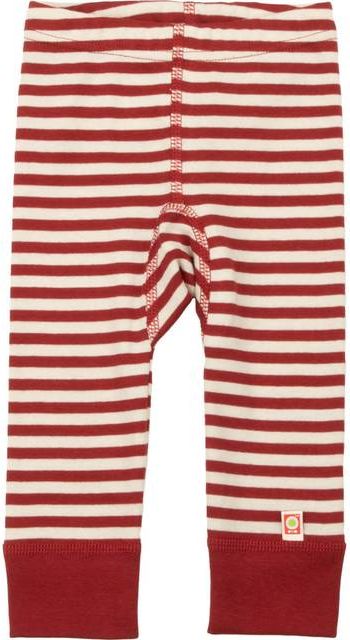 Katvig Stribet Leggings - Rød/Hvid