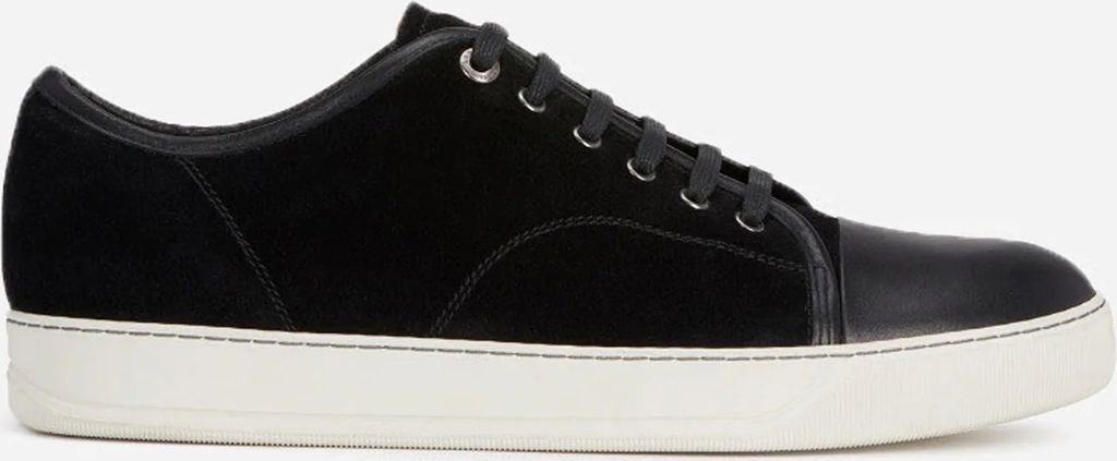 dbb1 suede and patent leather sneakers