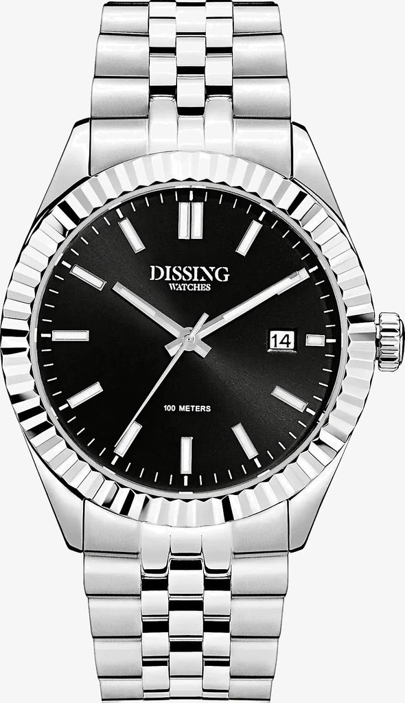 Dissing Date D1292 41 mm - Ure Stål hos Magasin