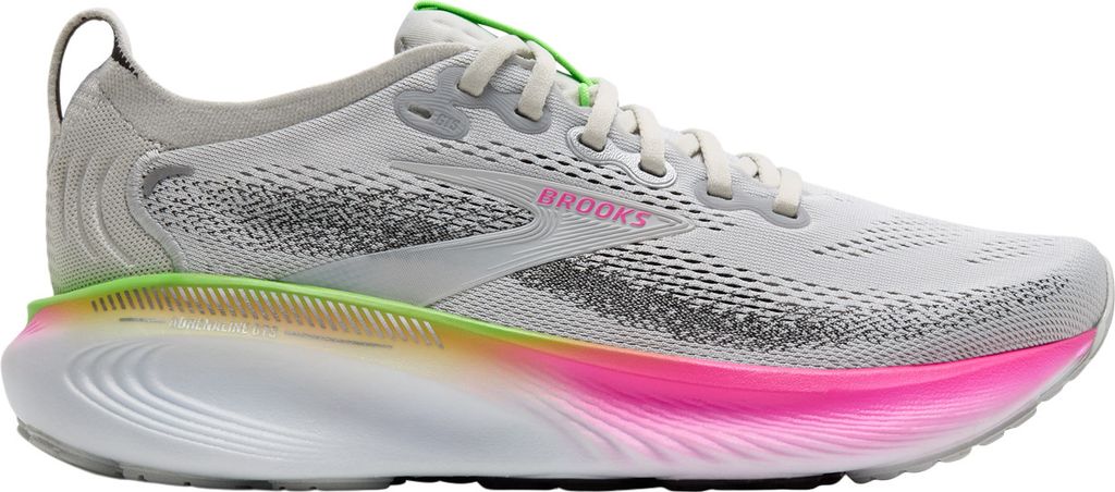 Brooks Adrenaline GTS 25 Running Shoe - Oyster/Pink/Green