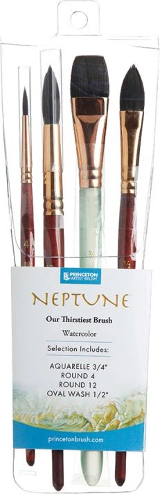 Princeton Neptune Syntetpensel MC Professionall 4-set
