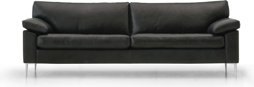 mogens hansen mh2163 3 pers sofa l: 225 cm - premium læder / sort