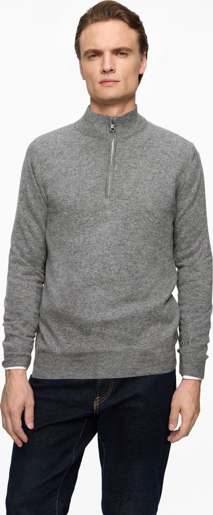 OSCAR JACOBSON Patton Half Zip |Grey |L