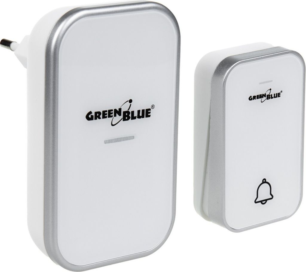 GreenBlue Kabellose Türklingel 38 Melodien IP44 200 m