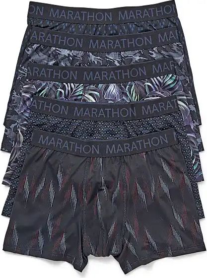 marathon herre 5-pak tights str. l - multifarvet