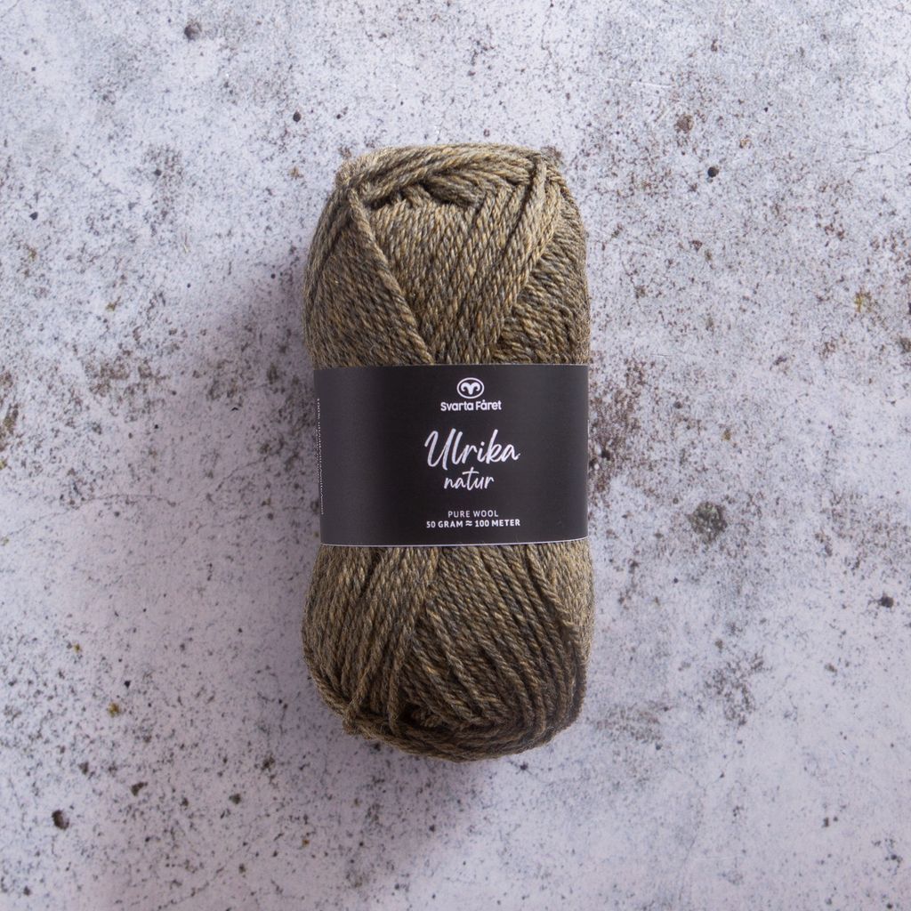 Svarta Fåret Ulrika Natur Garn 50 g Stone Nature